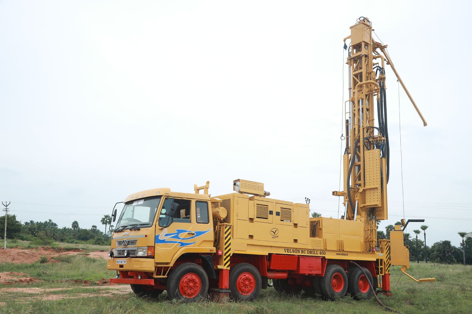 Velson RC Drill 400 truck-mounted reverse-circulation rig